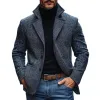 Men's Vintage Herringbone Notch Lapel Single Breasted Blazer 66457469M sold by Manly
