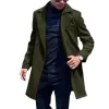 Men's Casual Mid-length Double-breasted Woolen Coat 49495267F sold by Manly
