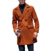 Men's Casual Mid-length Double-breasted Woolen Coat 49495267F sold by Manly