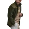 Men's Casual Polar Fleece Colorblock Stand Collar Jacket 22312145F sold by Manly