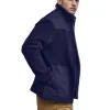 Men's Casual Polar Fleece Colorblock Stand Collar Jacket 22312145F sold by Manly