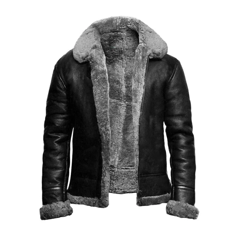 Men's Vintage Casual Fur Warm Jacket 77579883F sold by Manly product image thumbnail 3