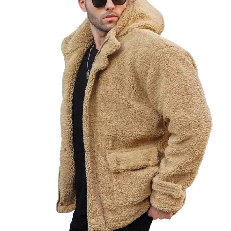 Men's Retro Hooded Thick Polar Fleece Jacket 33443318F sold by Manly product image thumbnail 4