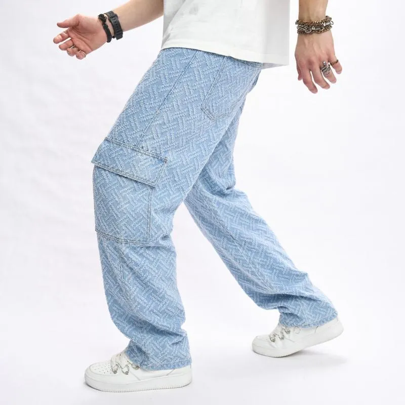 Men's Fashion Multi-pocket Straight Jeans 64640341Z sold by Manly product image thumbnail 5