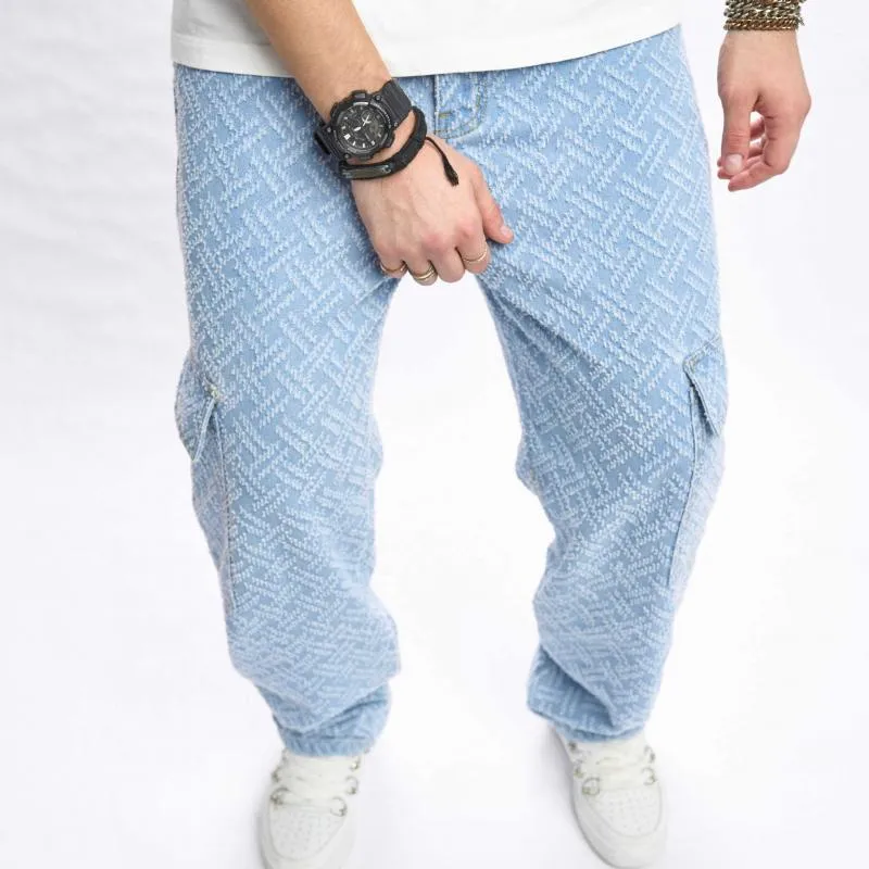 Men's Fashion Multi-pocket Straight Jeans 64640341Z sold by Manly product image thumbnail 3