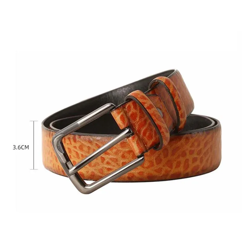 Men's Retro Casual Versatile High-end Pin Buckle Leather Belt 33729143K sold by Manly product image thumbnail 4