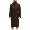 Men's Classic Vintage Slim Pocket Double Breasted KneeLength-Knee Wool Coat 55527408K sold by Manly
