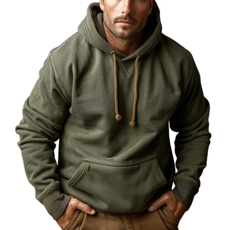 Men's Retro Casual Hoodie 31088790F sold by Manly