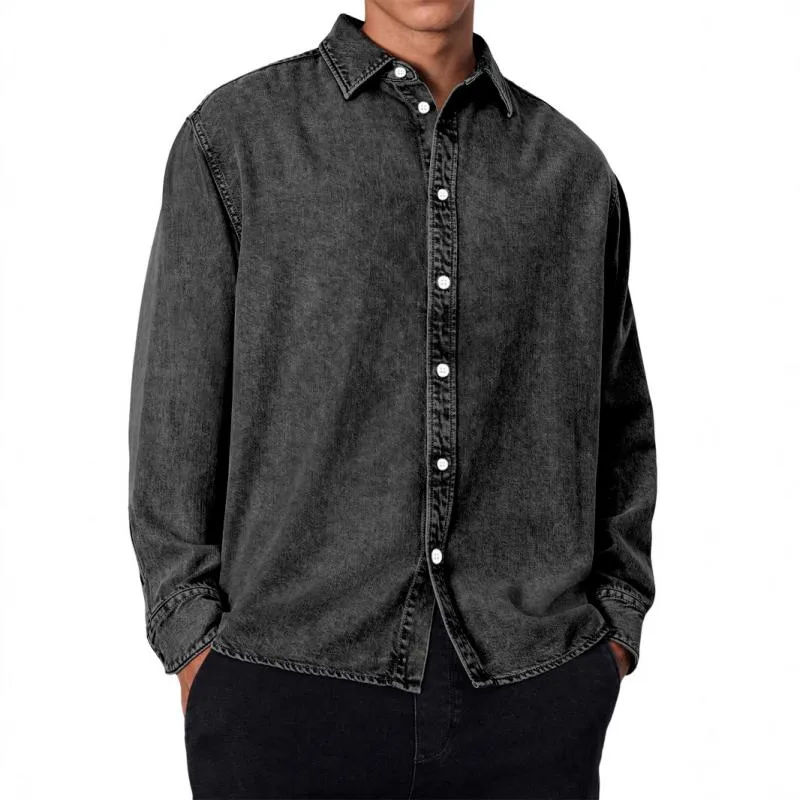 Men's Casual Lapel Loose Long Sleeve Shirt 49255598M sold by Manly product image thumbnail 4