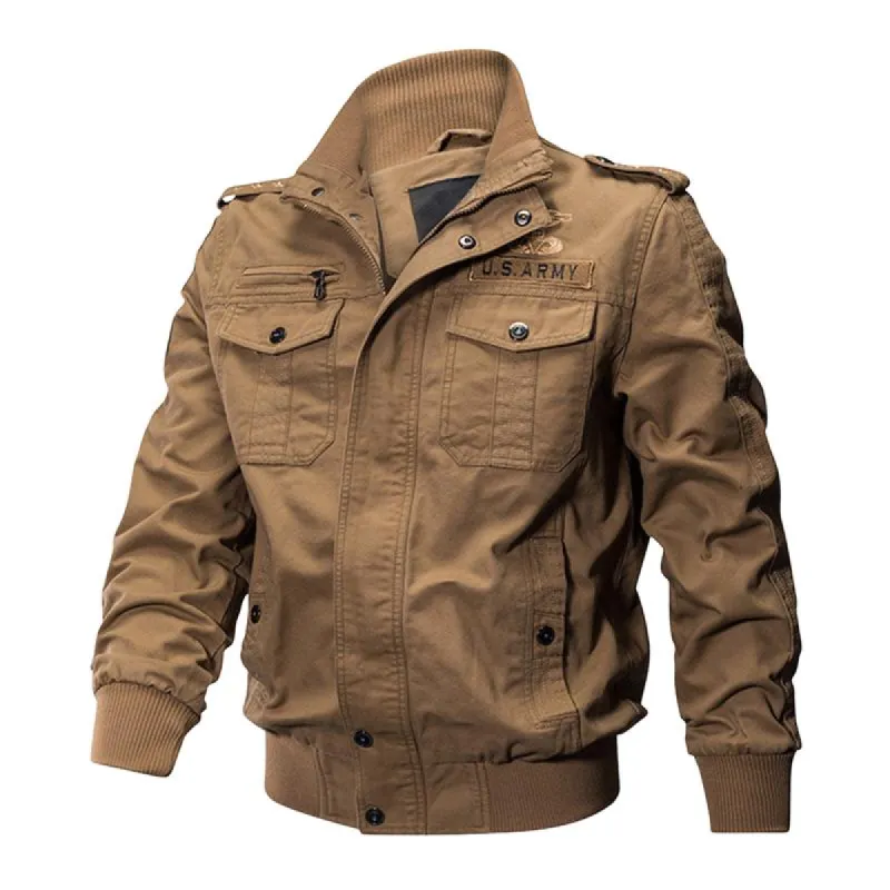 Men's Vintage Outdoor Stand Collar Work Jacket 79719731F sold by Manly