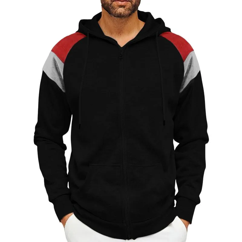 Men's Casual Sports Color Matching Thickened Hoodie 37851156F sold by Manly product image thumbnail 2