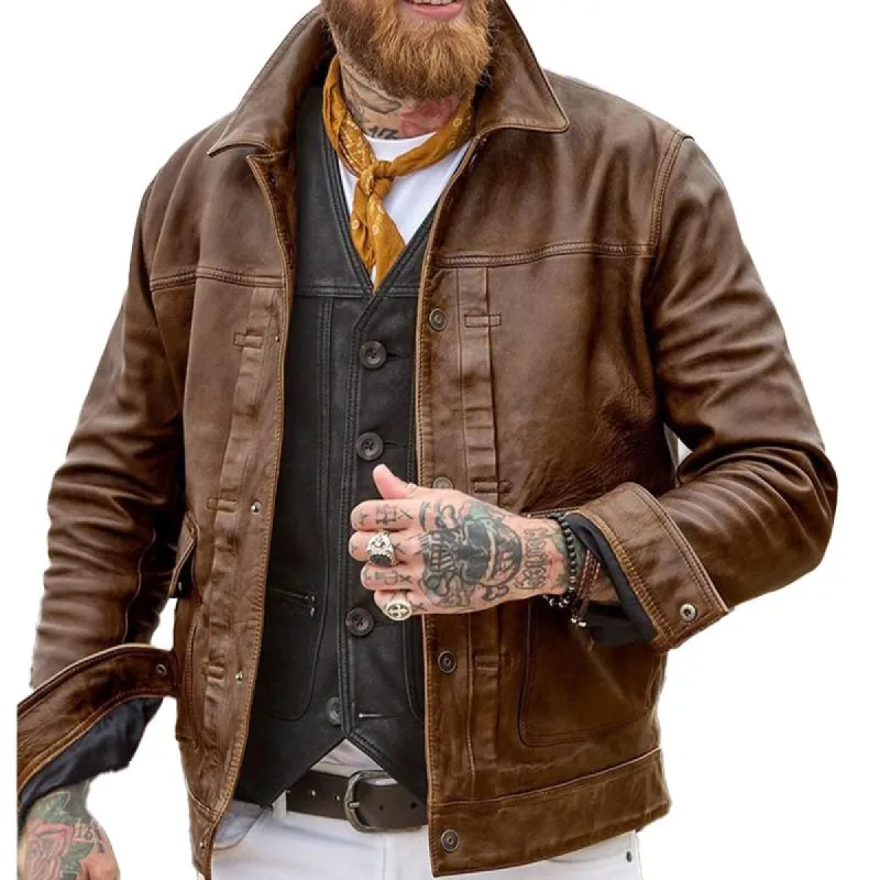 Men's Vintage Lapel Button Jacket 14817314X sold by Manly