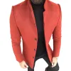 Men's Retro Casual Solid Color Mid-Length Single-Breasted Coat 98936943TO sold by Manly