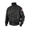 Men's Classic Casual Multi-Pocket Zipper Stand Collar Flight Jacket 95008445K sold by Manly