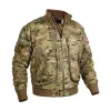 Men's Classic Casual Multi-Pocket Zipper Stand Collar Flight Jacket 95008445K sold by Manly
