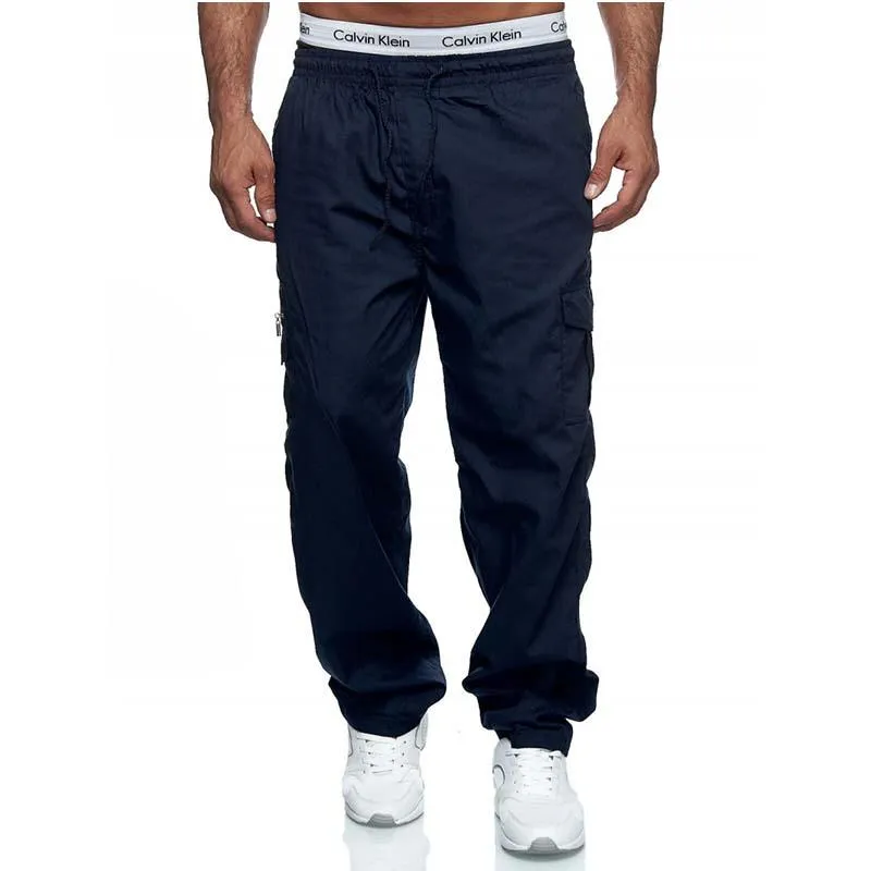 Men's Classic Casual Multi-pocket Loose Straight Cargo Pants 77972988K sold by Manly product image thumbnail 5