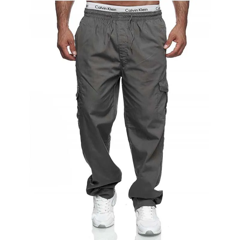 Men's Classic Casual Multi-pocket Loose Straight Cargo Pants 77972988K sold by Manly product image thumbnail 4