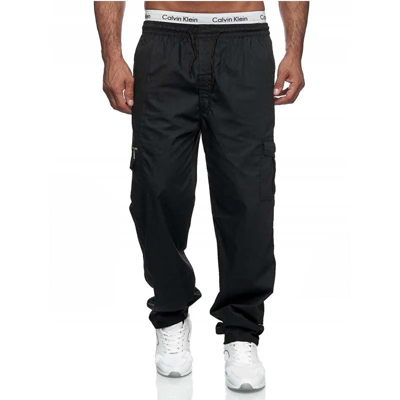 Men's Classic Casual Multi-pocket Loose Straight Cargo Pants 77972988K sold by Manly product image thumbnail 3