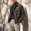 Men's Vintage Print Check Jacket 96802911U sold by Manly