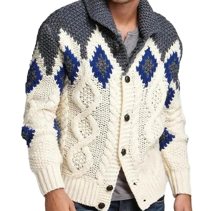 Men's Patterned Knitted Cardigan 68700716U sold by Manly product image thumbnail 2