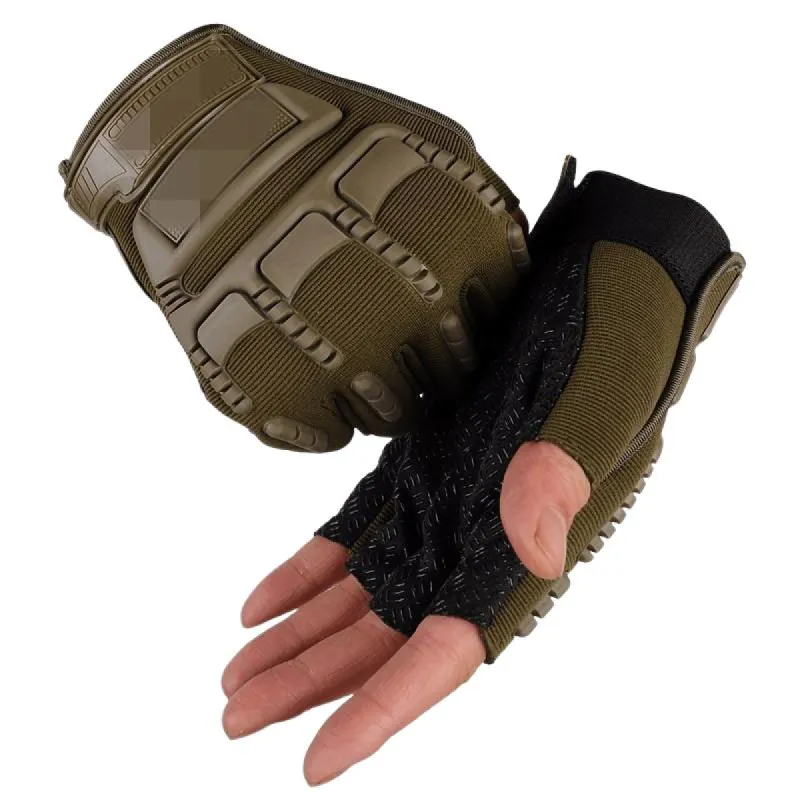 Men's Outdoor Warm Wear-resistant Half-finger Gloves 06536927F sold by Manly