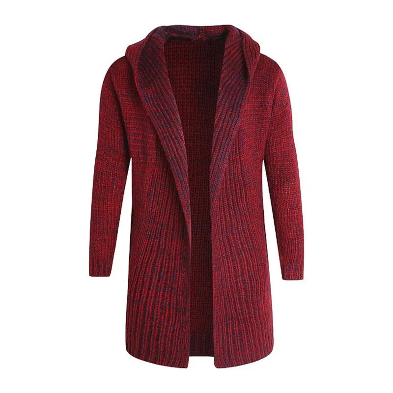 Men's Slim Hooded Mid Length Knit Cardigan 37197418M sold by Manly product image thumbnail 3