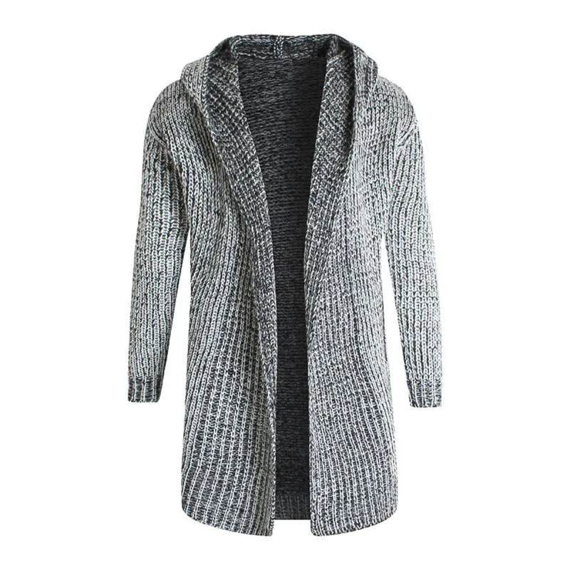 Men's Slim Hooded Mid Length Knit Cardigan 37197418M sold by Manly product image thumbnail 2