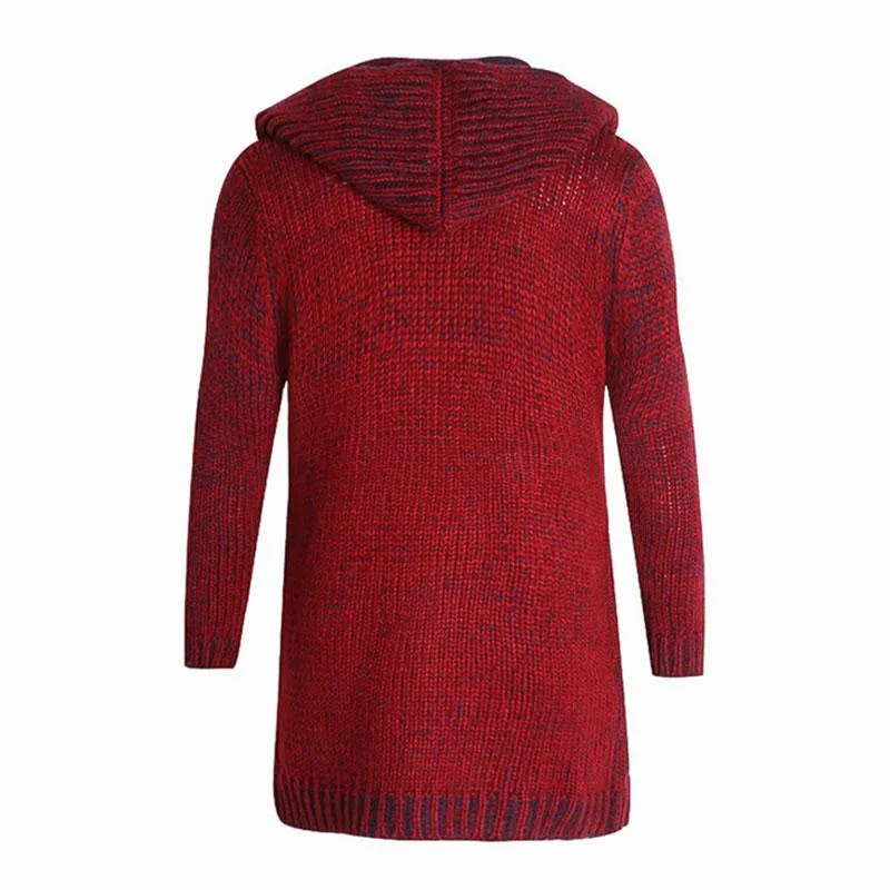 Men's Slim Hooded Mid Length Knit Cardigan 37197418M sold by Manly product image thumbnail 4