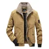 Men's Stand Collar Corduroy Warm Jacket 59115185F sold by Manly