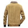 Men's Stand Collar Corduroy Warm Jacket 59115185F sold by Manly
