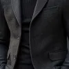 Men's Vintage Wool Blend Notch Lapel Single Breasted Slim Fit Blazer 12714008M sold by Manly