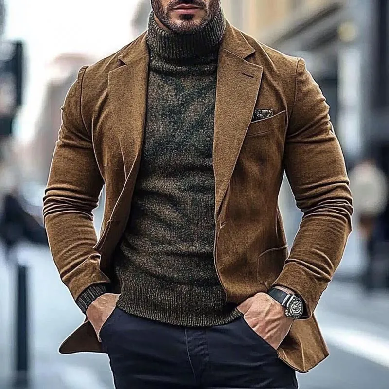 Men's Solid Color Single Breasted Suit Jacket 74121454X sold by Manly product image thumbnail 4