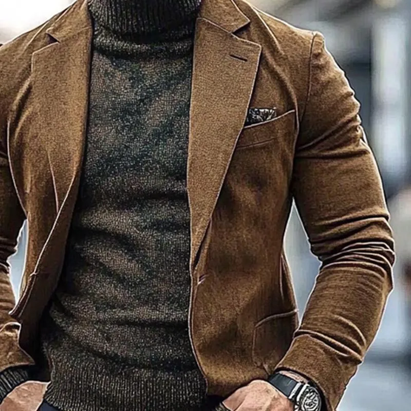 Men's Solid Color Single Breasted Suit Jacket 74121454X sold by Manly product image thumbnail 3