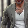 Men's Solid Color Single Breasted Blazer 28037602X sold by Manly