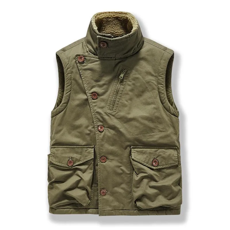 Men's Retro Casual Hunting Suits Plus Velvet Single Breasted Vest 57636101TO sold by Manly product image thumbnail 5