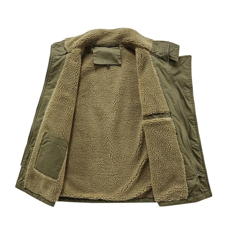 Men's Retro Casual Hunting Suits Plus Velvet Single Breasted Vest 57636101TO sold by Manly product image thumbnail 3