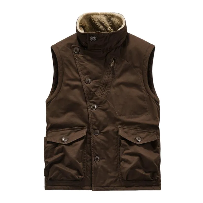 Men's Retro Casual Hunting Suits Plus Velvet Single Breasted Vest 57636101TO sold by Manly product image thumbnail 2