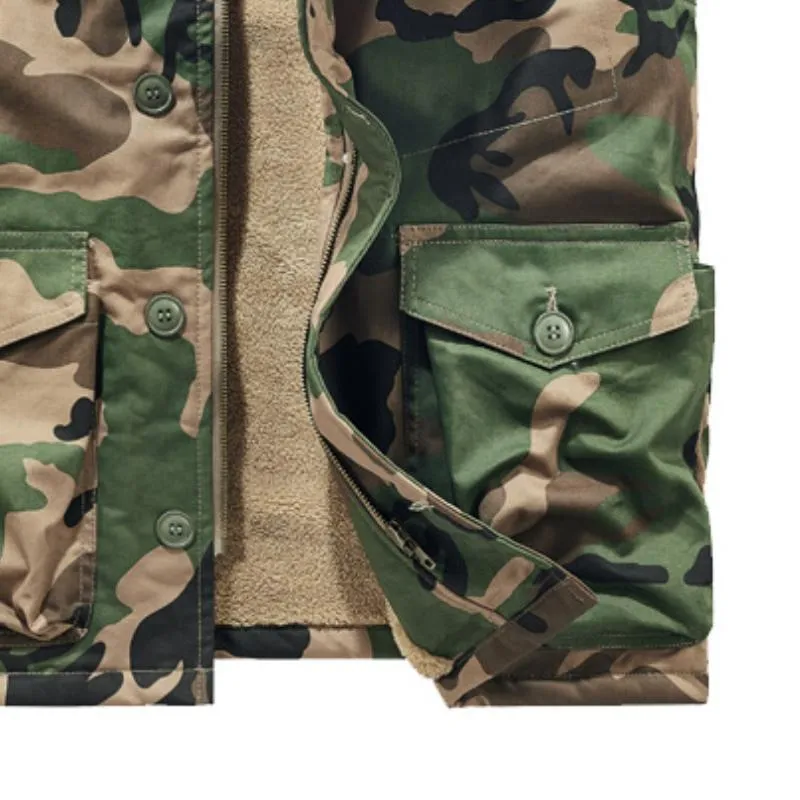 Men's Retro Casual Hunting Camouflage Single Breasted Plus Velvet Vest 87891599TO sold by Manly product image thumbnail 3