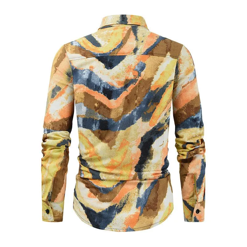 Men's Printed Long Sleeve Shirt 34372351U sold by Manly product image thumbnail 3