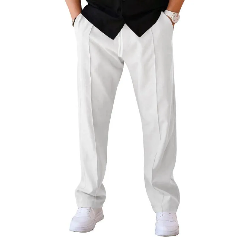 Men's American Classic Casual Loose Straight Elastic Waist Sports Pants 72411982K sold by Manly