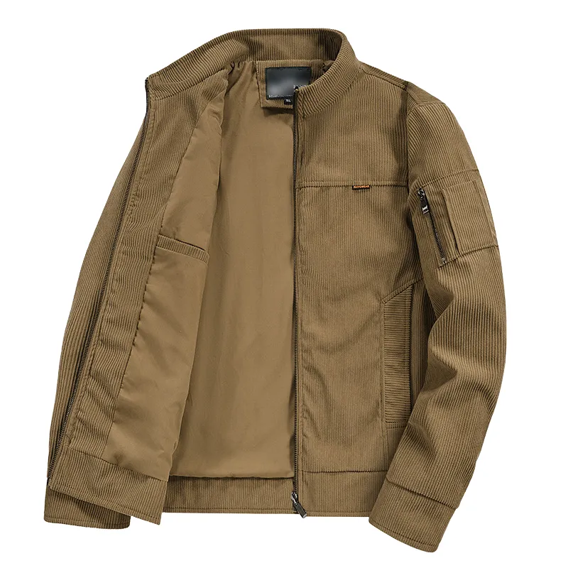 Men's Casual Stand Collar Corduroy Jacket 41335546F sold by Manly product image thumbnail 5