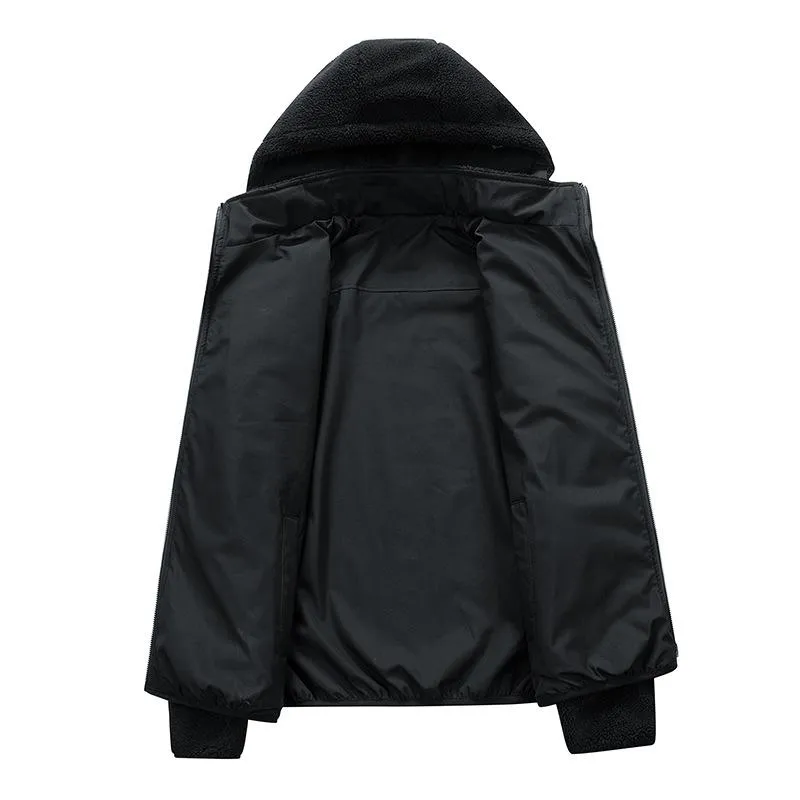 Men's Reversible Polar Fleece Hooded Jacket 01525980F sold by Manly product image thumbnail 5