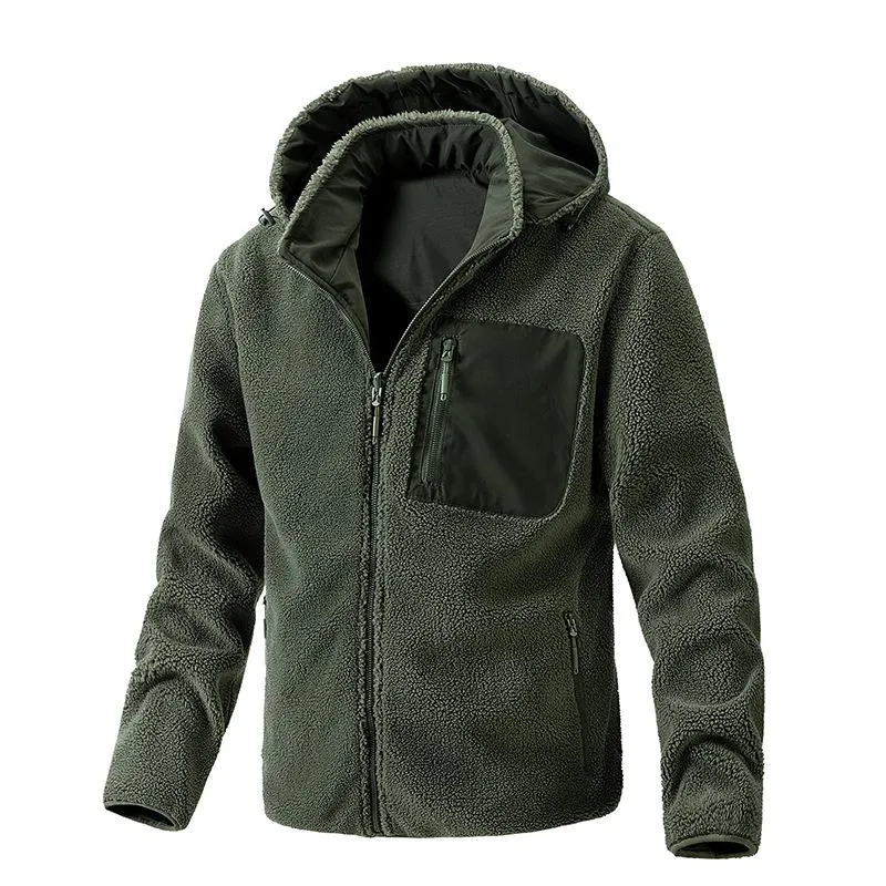 Men's Reversible Polar Fleece Hooded Jacket 01525980F sold by Manly product image thumbnail 3
