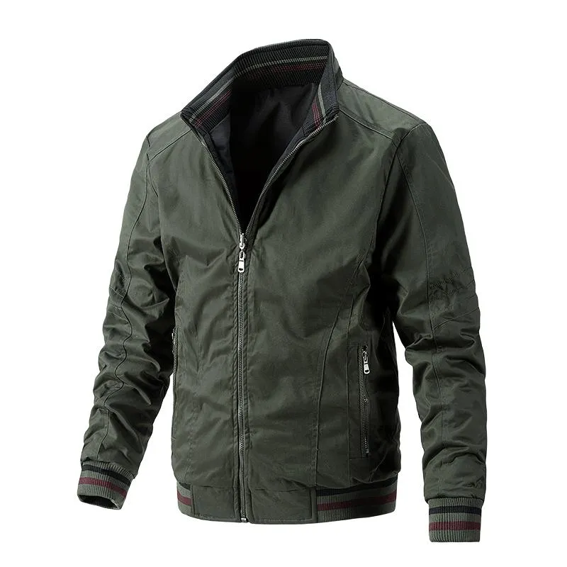 Men's Casual Reversible Stand Collar Jacket 36850059F sold by Manly product image thumbnail 2