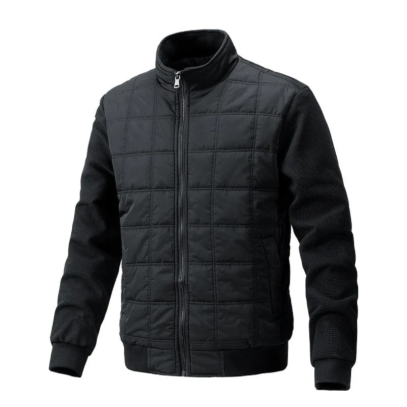 Men's Casual Quilted Stand Collar Jacket 18461026F sold by Manly