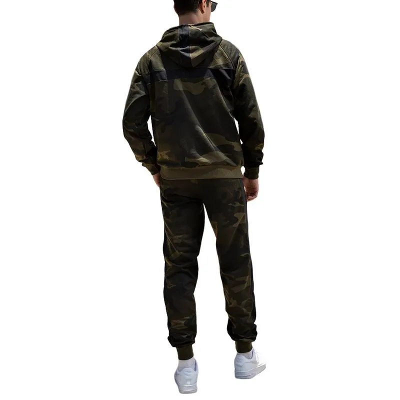 Men's Casual All-match Camouflage Hoodie Trousers Set 81349705F sold by Manly product image thumbnail 4
