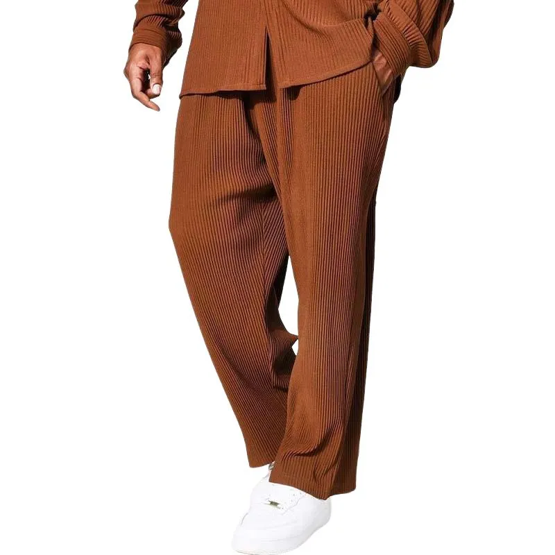 Men's Classic Retro Fashion Elastic Waist Corduroy Casual Pants 27231968K sold by Manly