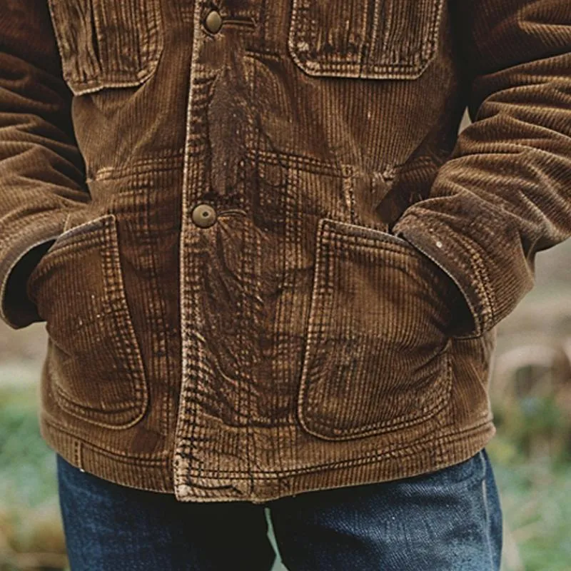 Men's Vintage Corduroy Double Collar Jacket 38768609X sold by Manly product image thumbnail 2