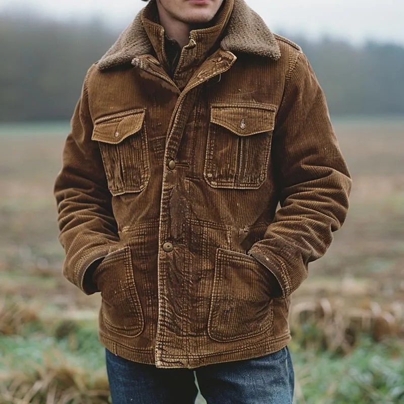 Men's Vintage Corduroy Double Collar Jacket 38768609X sold by Manly product image thumbnail 3