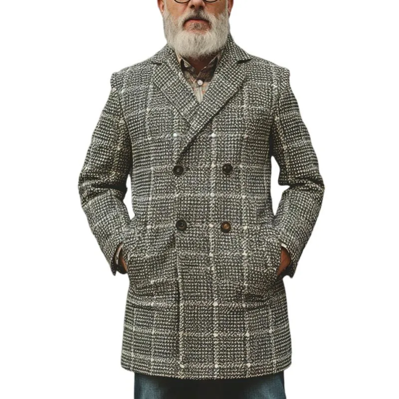 Men's Casual Houndstooth Double Breasted Blazer 50213000X sold by Manly